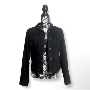 NWT Black Jean Jacket